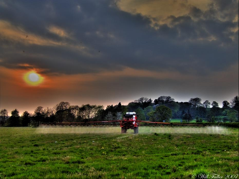 Aerial crop spraying